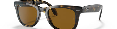 RAY-BAN FOLDING WAYFARER RB4105 710 - Brown/Havana Acetate