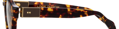 LINDA FARROW MUSA FRAMES ROUND BROWN - View 3