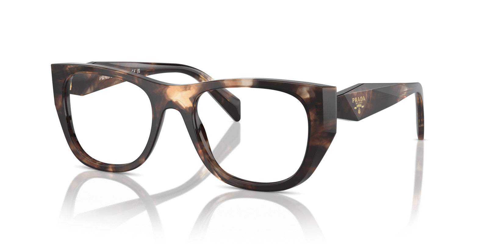 PRADA PR A18V 14P1O1 - Brown/Havana Acetate