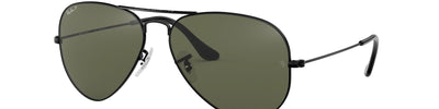 RAY-BAN AVIATOR LARGE METAL RB3025 00258 - Black Metal