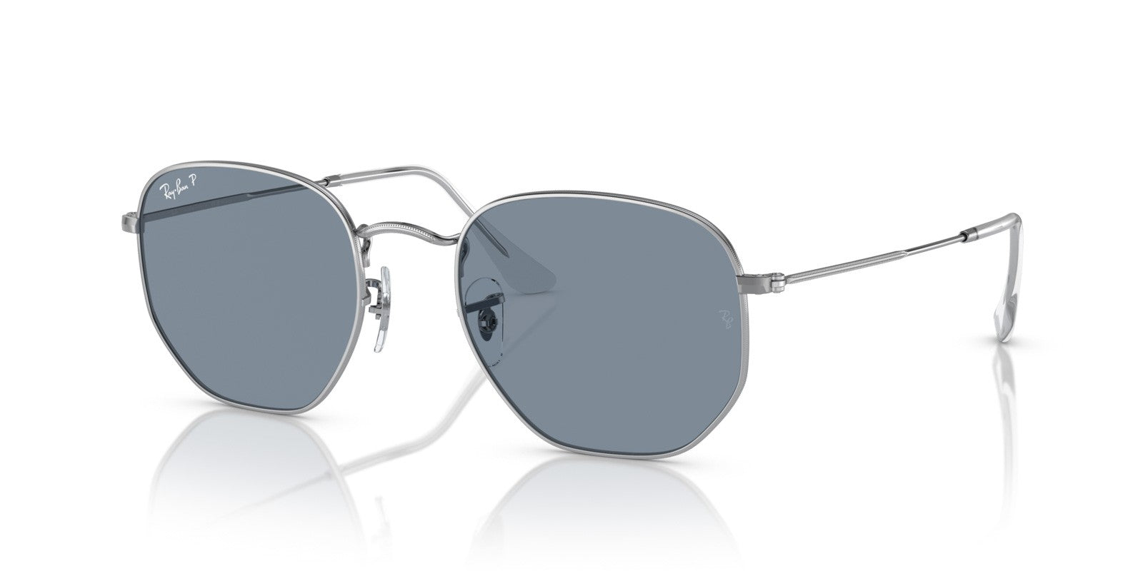 RAY-BAN HEXAGONAL RB3548N 00302 - Silver Metal