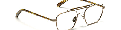 MOSCOT GAFILTA ANTIQUE GOLD BAMBOO OPTICAL - View 2
