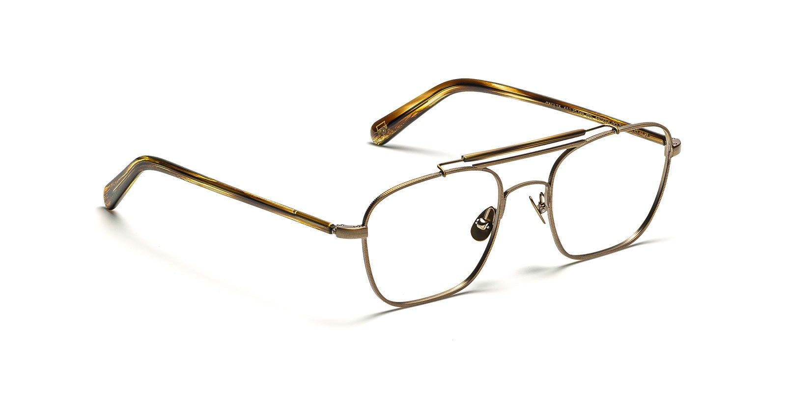 MOSCOT GAFILTA ANTIQUE GOLD BAMBOO OPTICAL - View 2