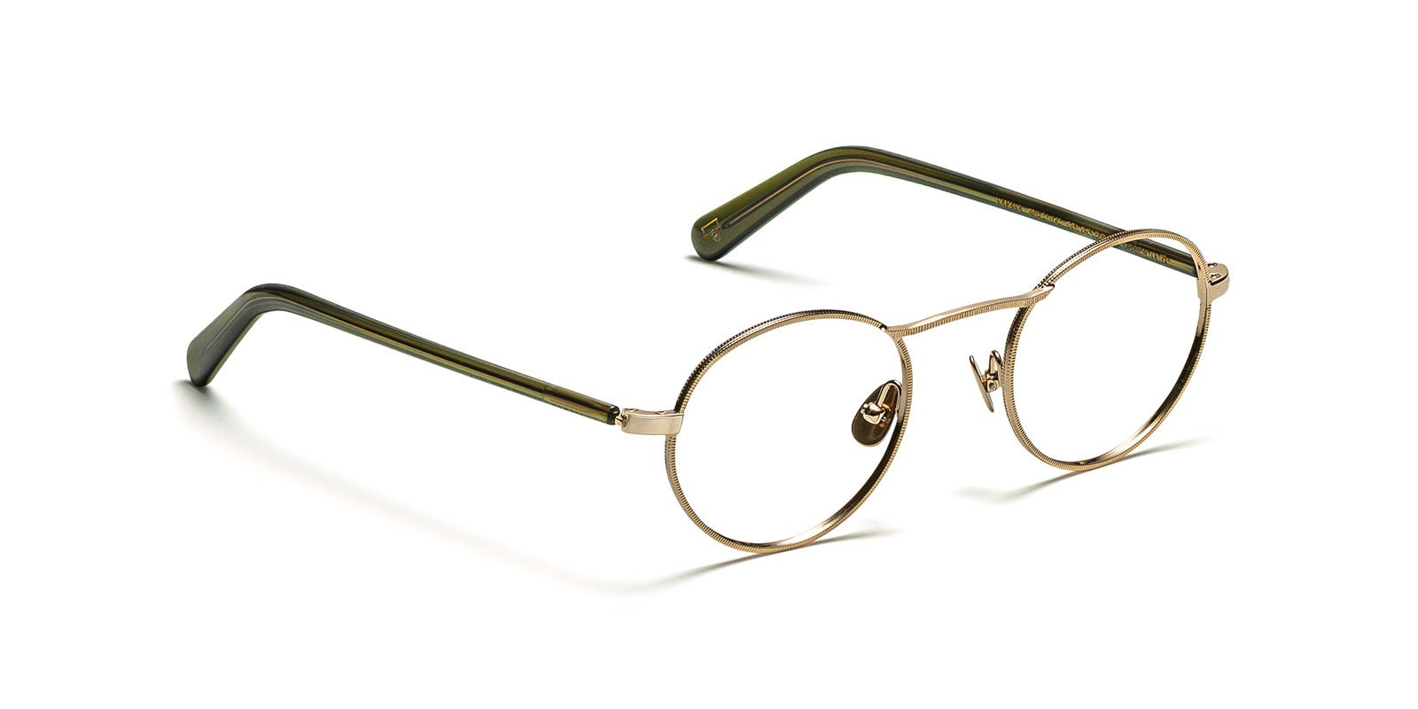 MOSCOT KANAKA GOLD DARK GREEN OPTICAL - View 2