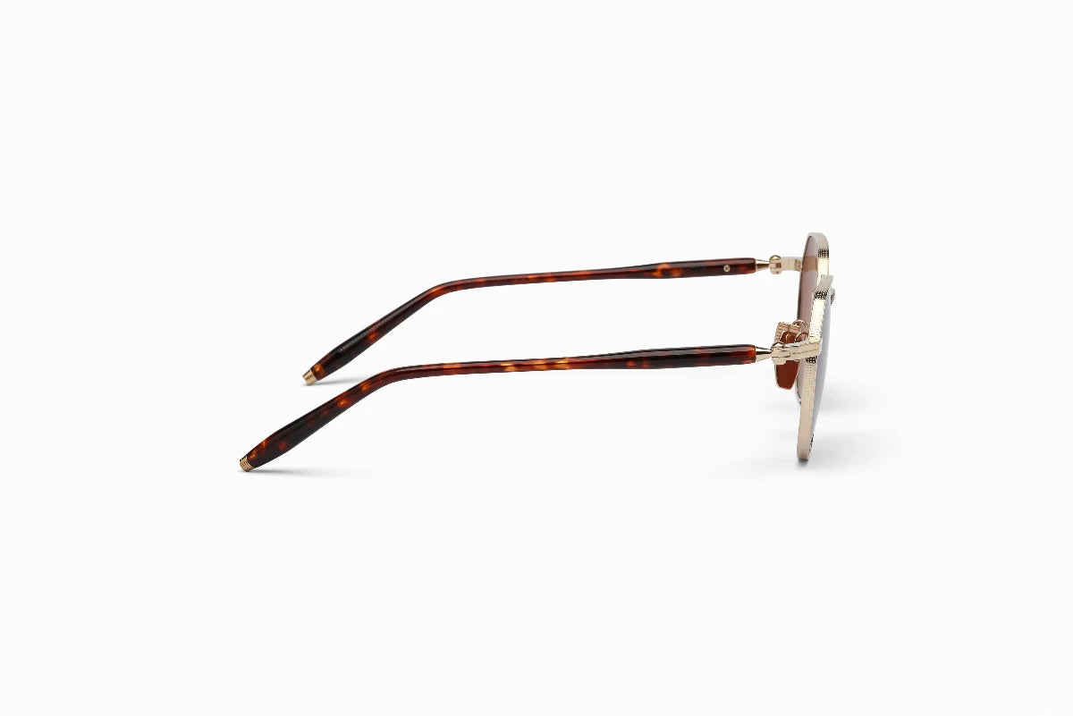 AKONI THEMIS 12k Gold - NEW Havana - Brandy Lenses