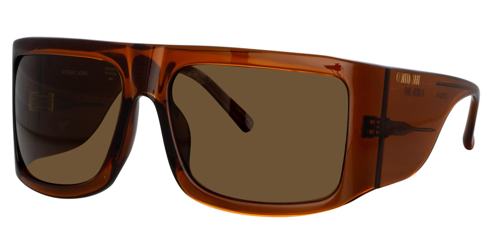 LINDA FARROW THE ATTICO 50 ANDRE C3 - Brown/Havana Acetate