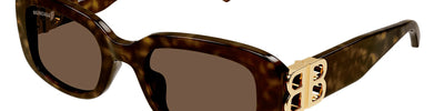 BALENCIAGA BB0310SK 002 - Brown/Havana Acetate