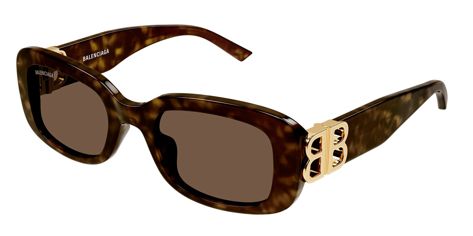 BALENCIAGA BB0310SK 002 - Brown/Havana Acetate