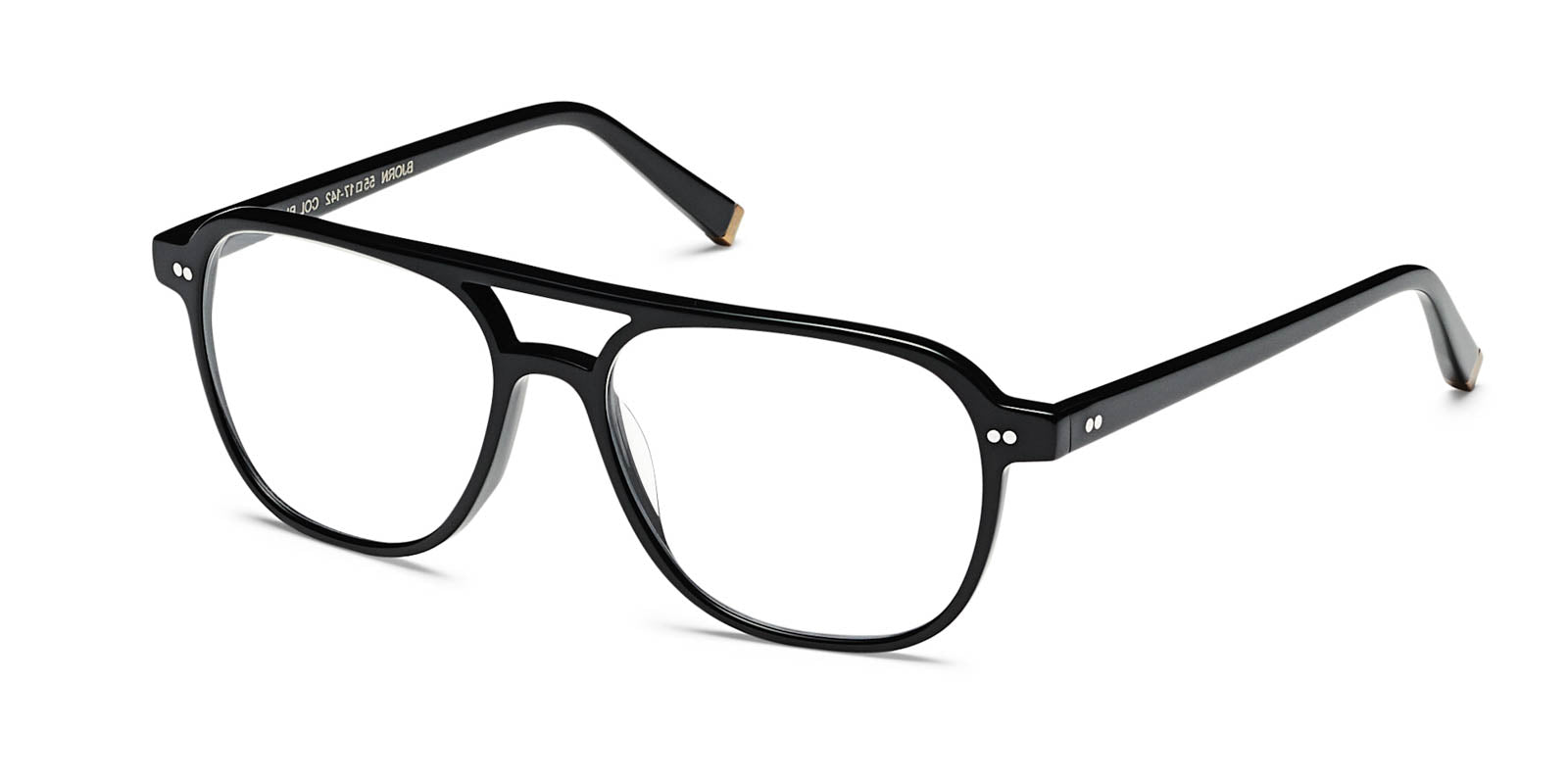 MOSCOT BJORN BLACK - Black Acetate