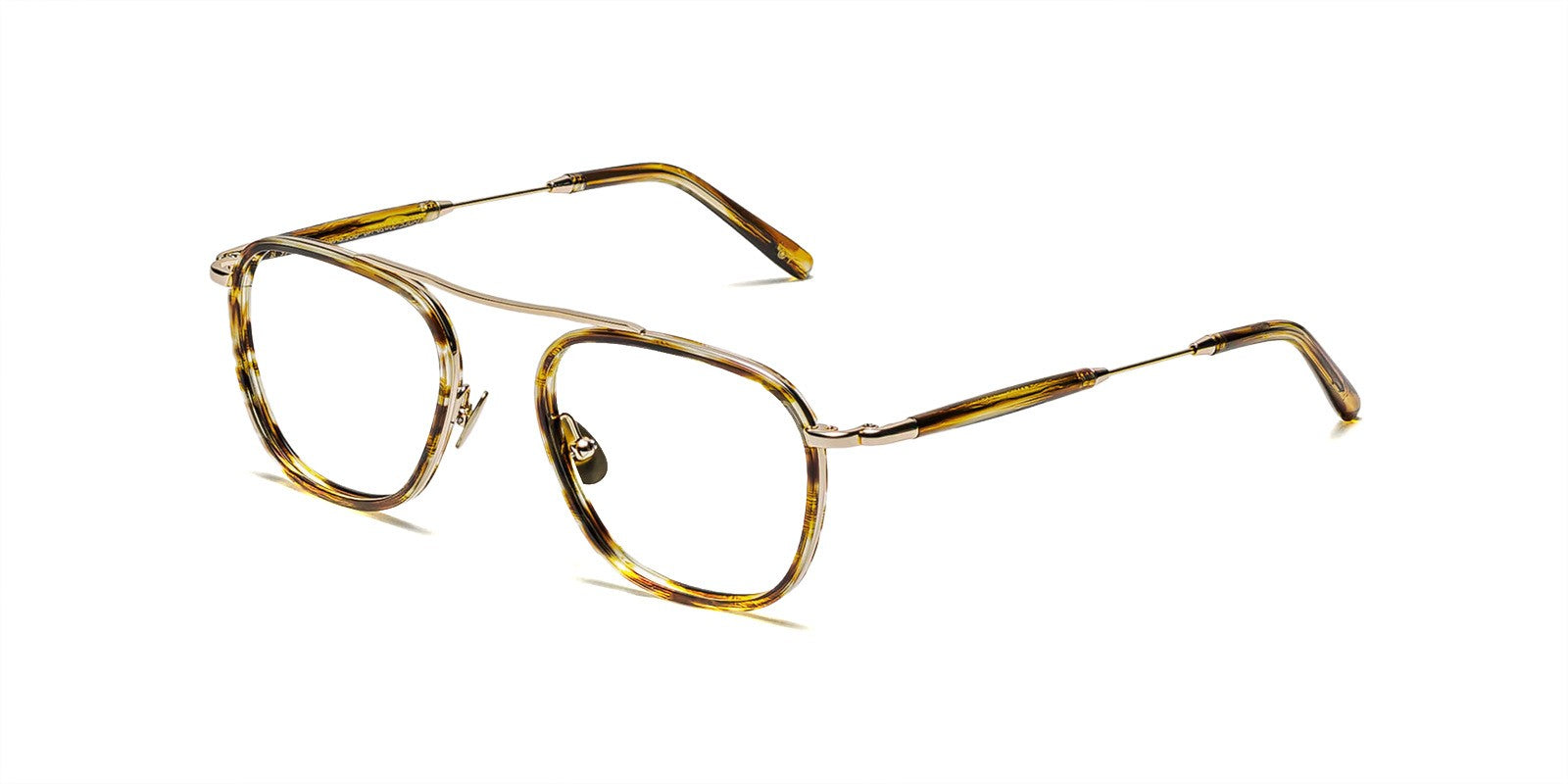 MOSCOT FANAGLE BAMBOO GOLD OPTICAL - Brown/Havana Acetate/Metal