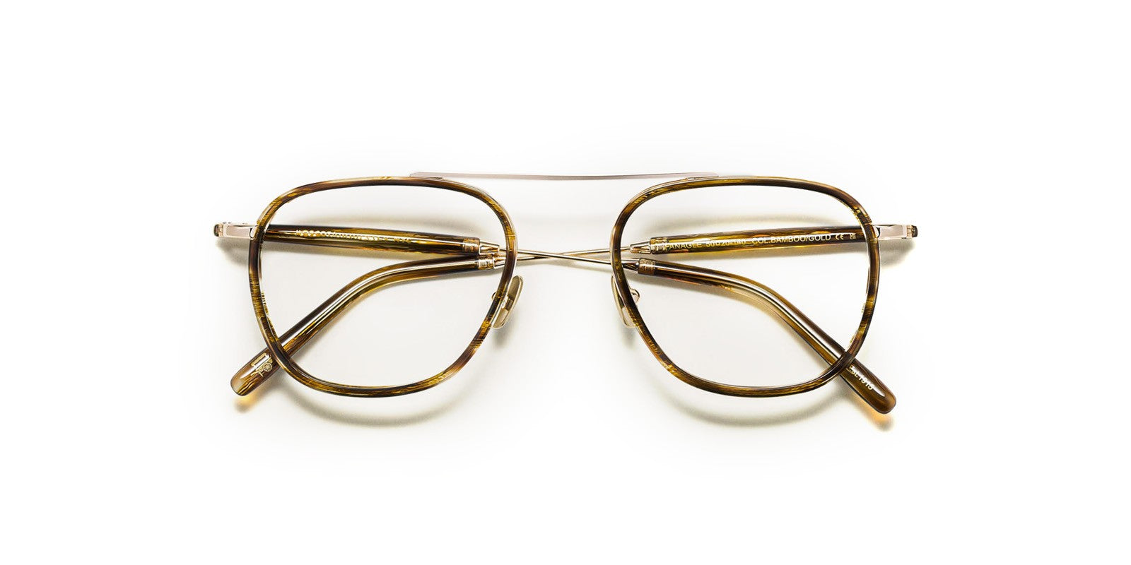 MOSCOT FANAGLE BAMBOO GOLD OPTICAL - View 2