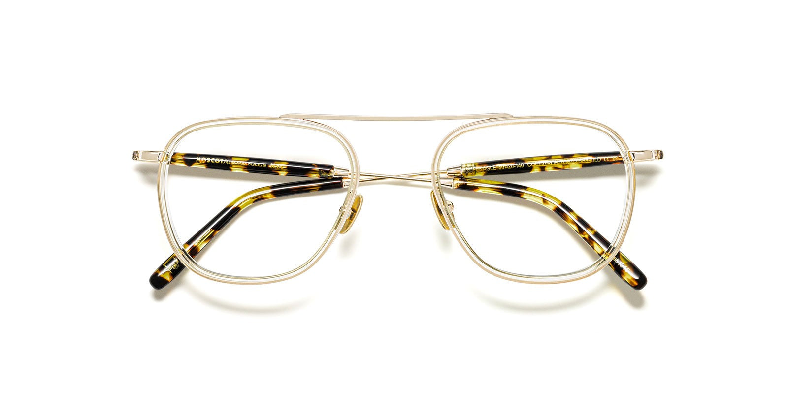 MOSCOT FANAGLE CITRON TORTOISE GOLD OPTICAL - View 2