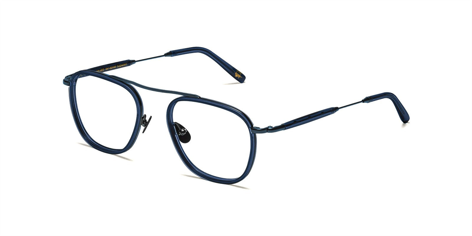 MOSCOT FANAGLE NAVY OPTICAL - Blue Acetate/Metal