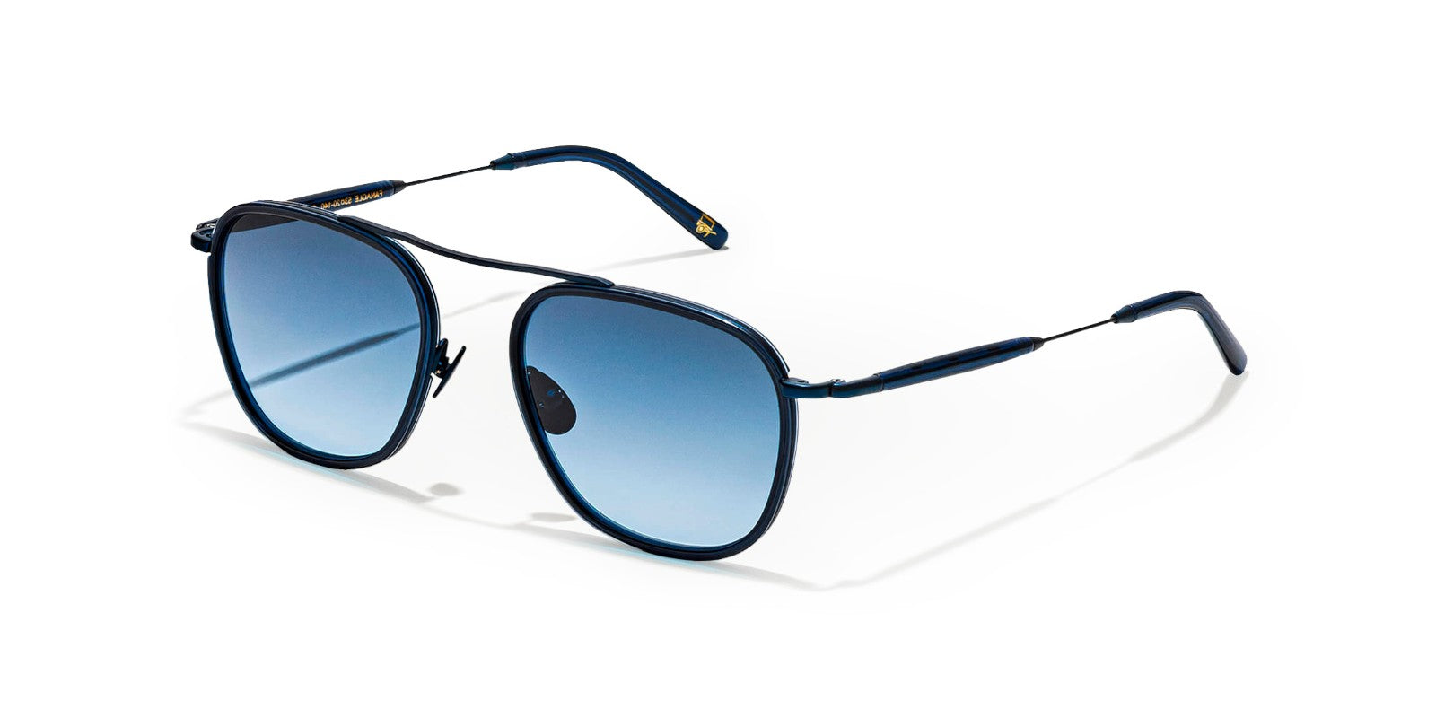 MOSCOT FANAGLE NAVY DENIM BLUE - Blue Metal