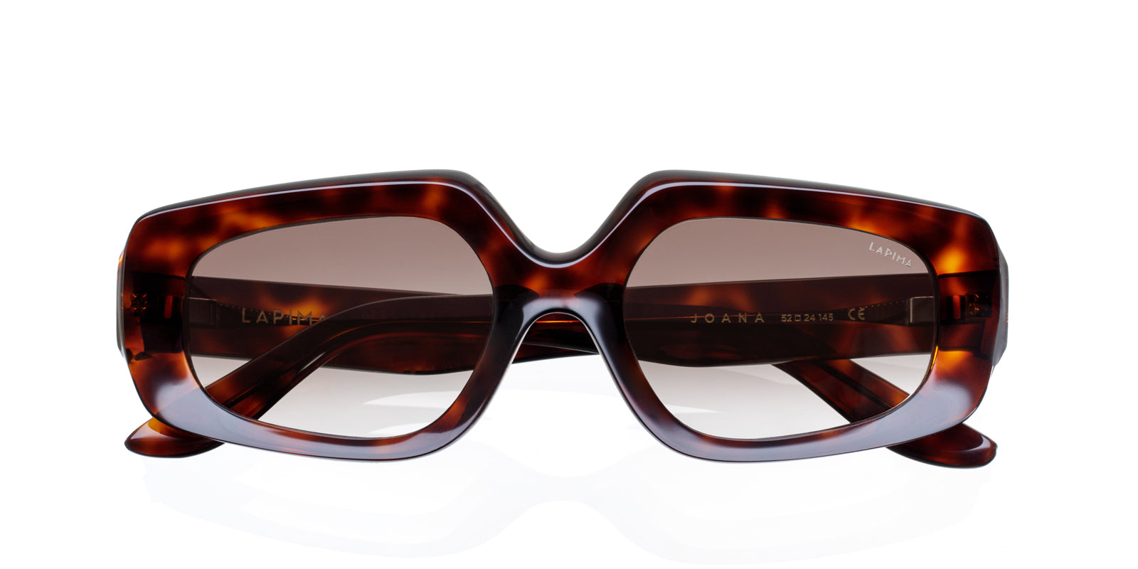 LAPIMA JOANA HAVANA GRADIENT SUNGLASSES - Brown/Havana Acetate