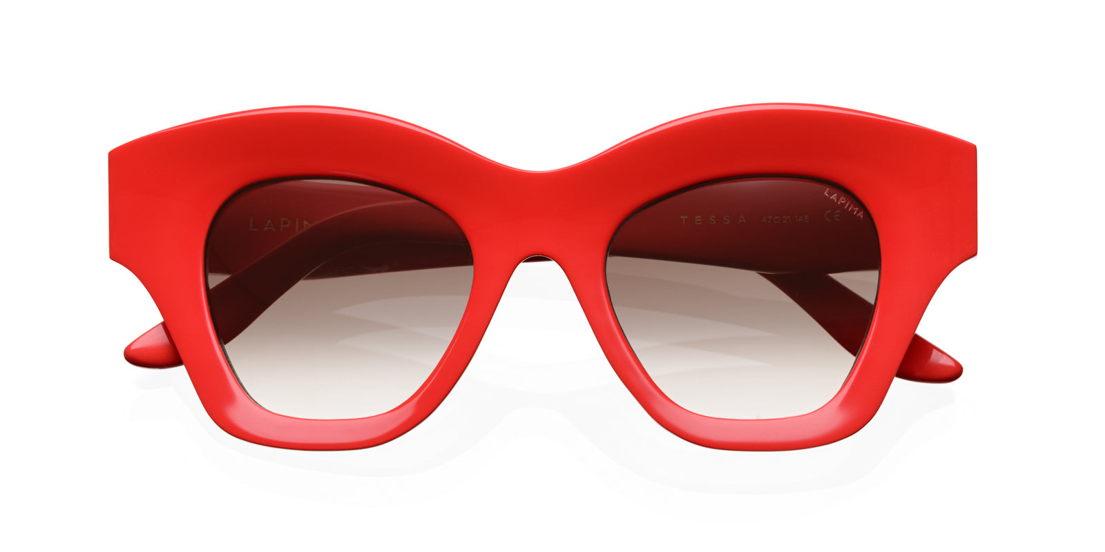 LAPIMA TESSA CALOR GRADIENT SUNGLASSES - Red Acetate