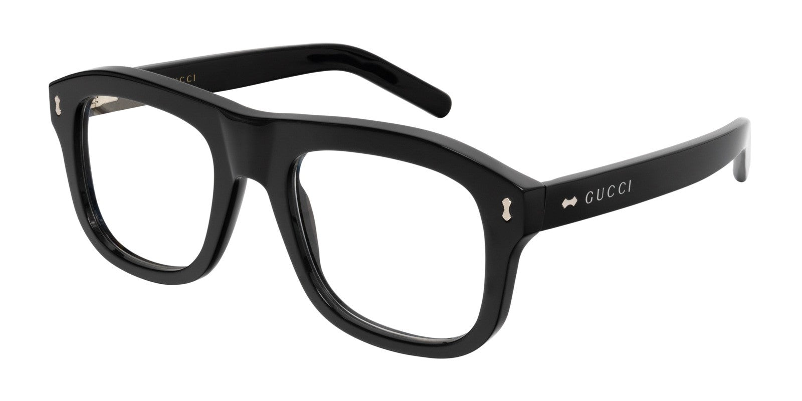 GUCCI GLASSES & CLIP GG1712S 001 - Black Acetate