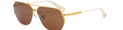 JACQUEMUS AVIADOR JAC67 C1 - Gold Acetate/Metal