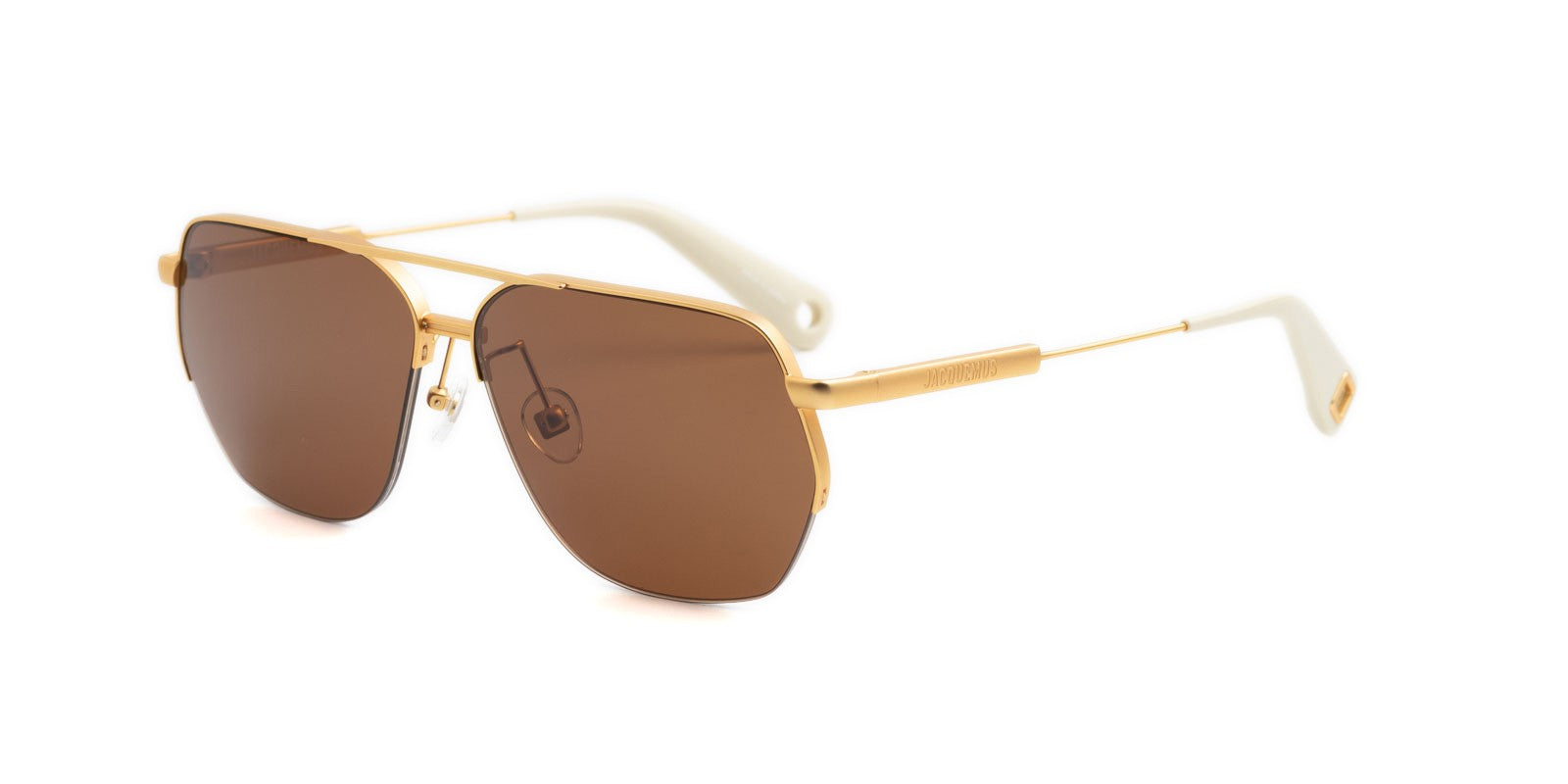 JACQUEMUS AVIADOR JAC67 C1 - Gold Acetate/Metal