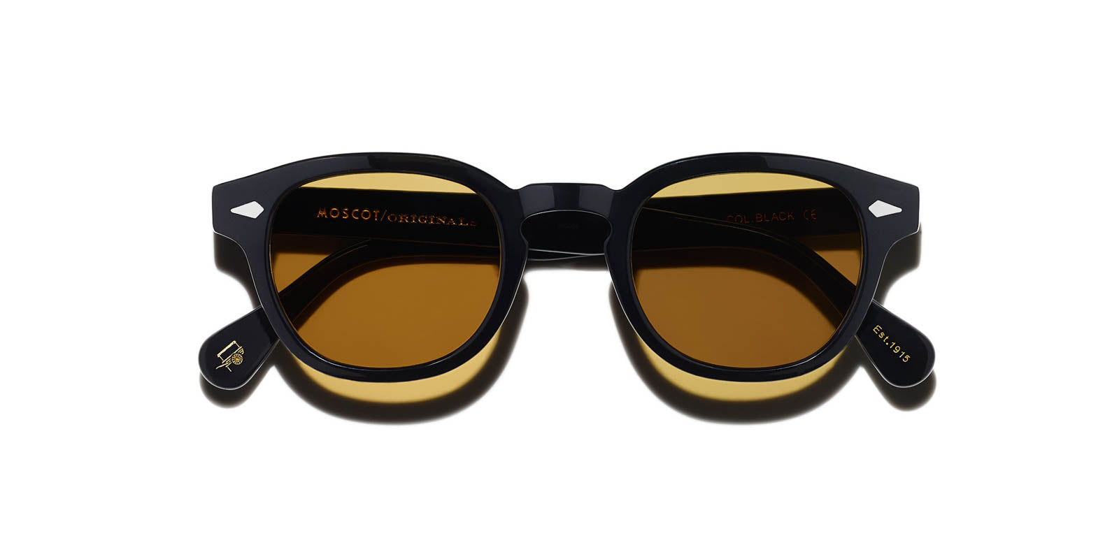 MOSCOT LEMTOSH BASE2 BLACK AMBER - Black Acetate