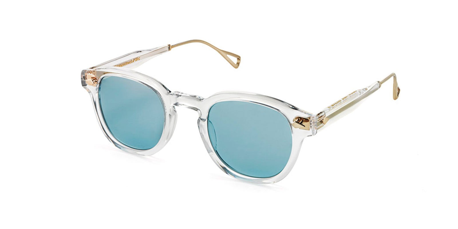 MOSCOT LEMTOSH TT CRYSTAL GOLD - Clear Acetate/Metal