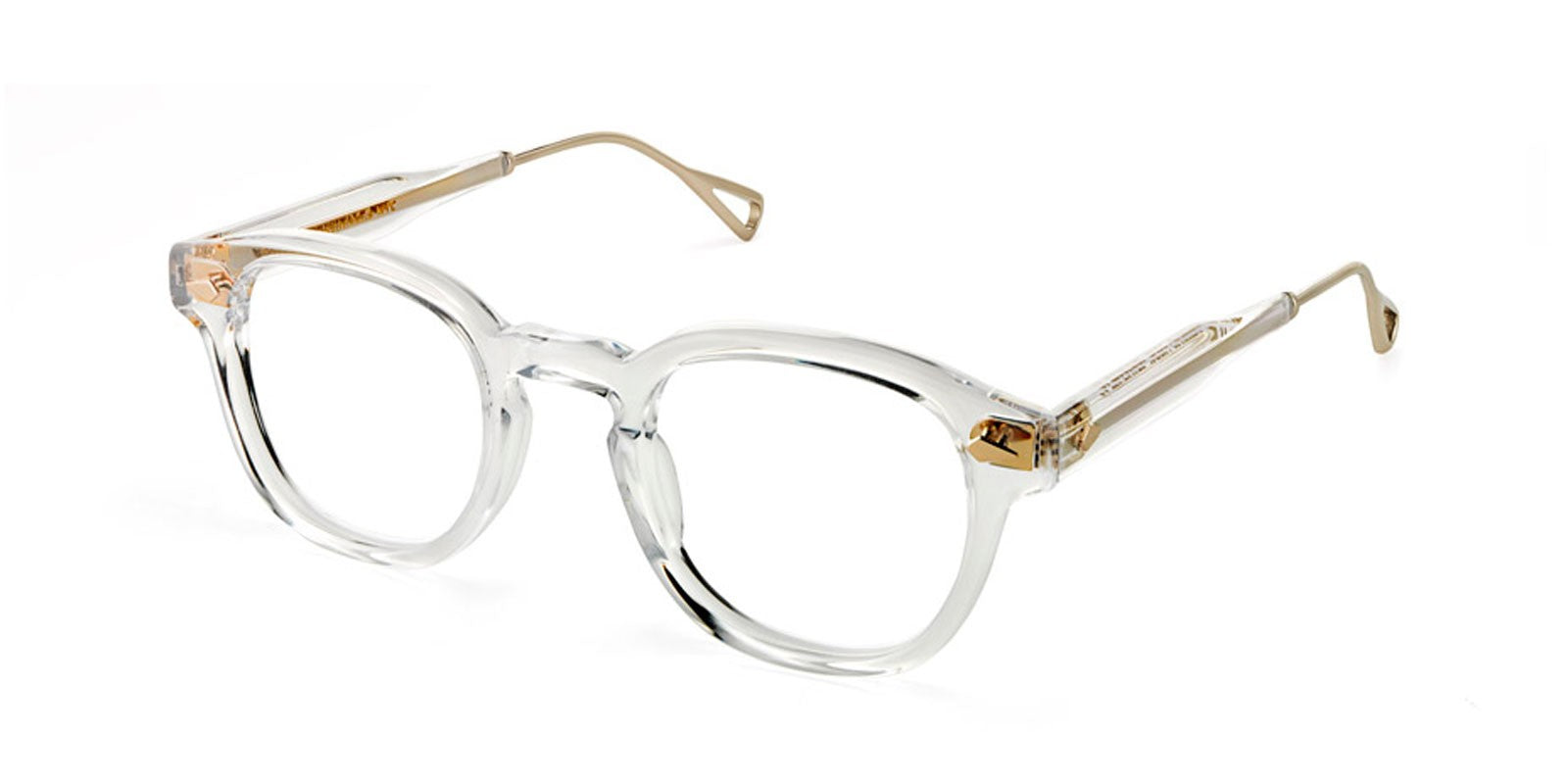 MOSCOT LEMTOSH TT OPTICAL CRYSTAL GOLD - Clear Acetate/Metal