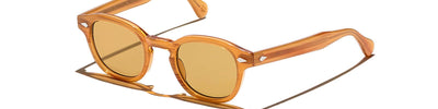 MOSCOT LEMTOSH BASE2 BLONDE AMBER - Brown/Havana Acetate