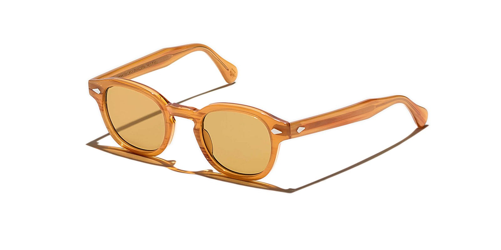 MOSCOT LEMTOSH BASE2 BLONDE AMBER - Brown/Havana Acetate