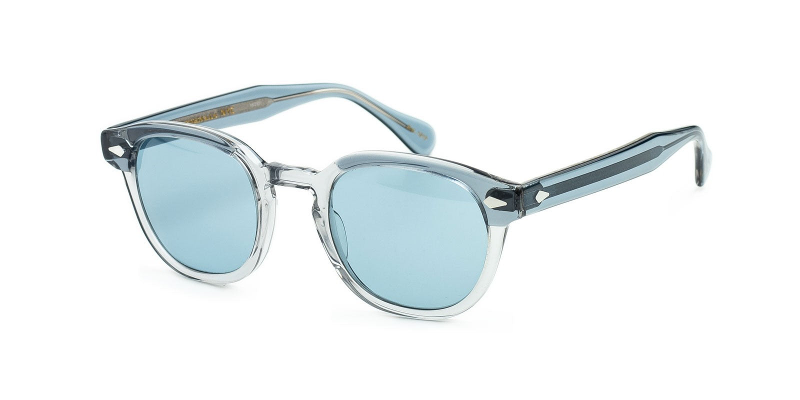 MOSCOT LEMTOSH LIGHT BLUE GREY - Clear Acetate