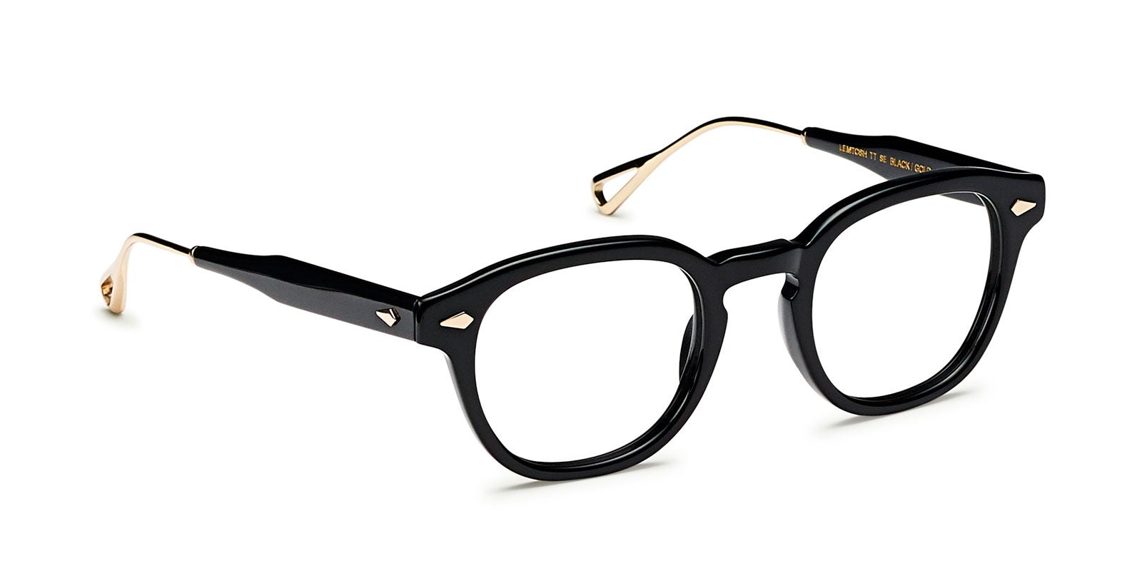 MOSCOT LEMTOSH TT OPTICAL BLACK GOLD - View 2