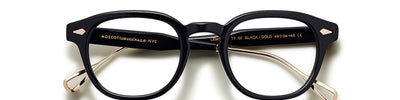 MOSCOT LEMTOSH TT OPTICAL BLACK GOLD - Black Acetate/Metal