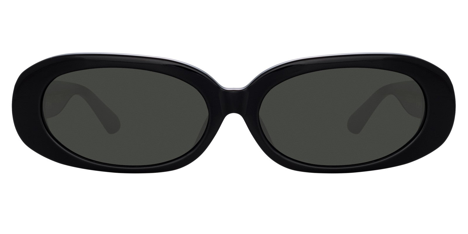 LINDA FARROW CARA SUNGLASSES BLACK - View 2