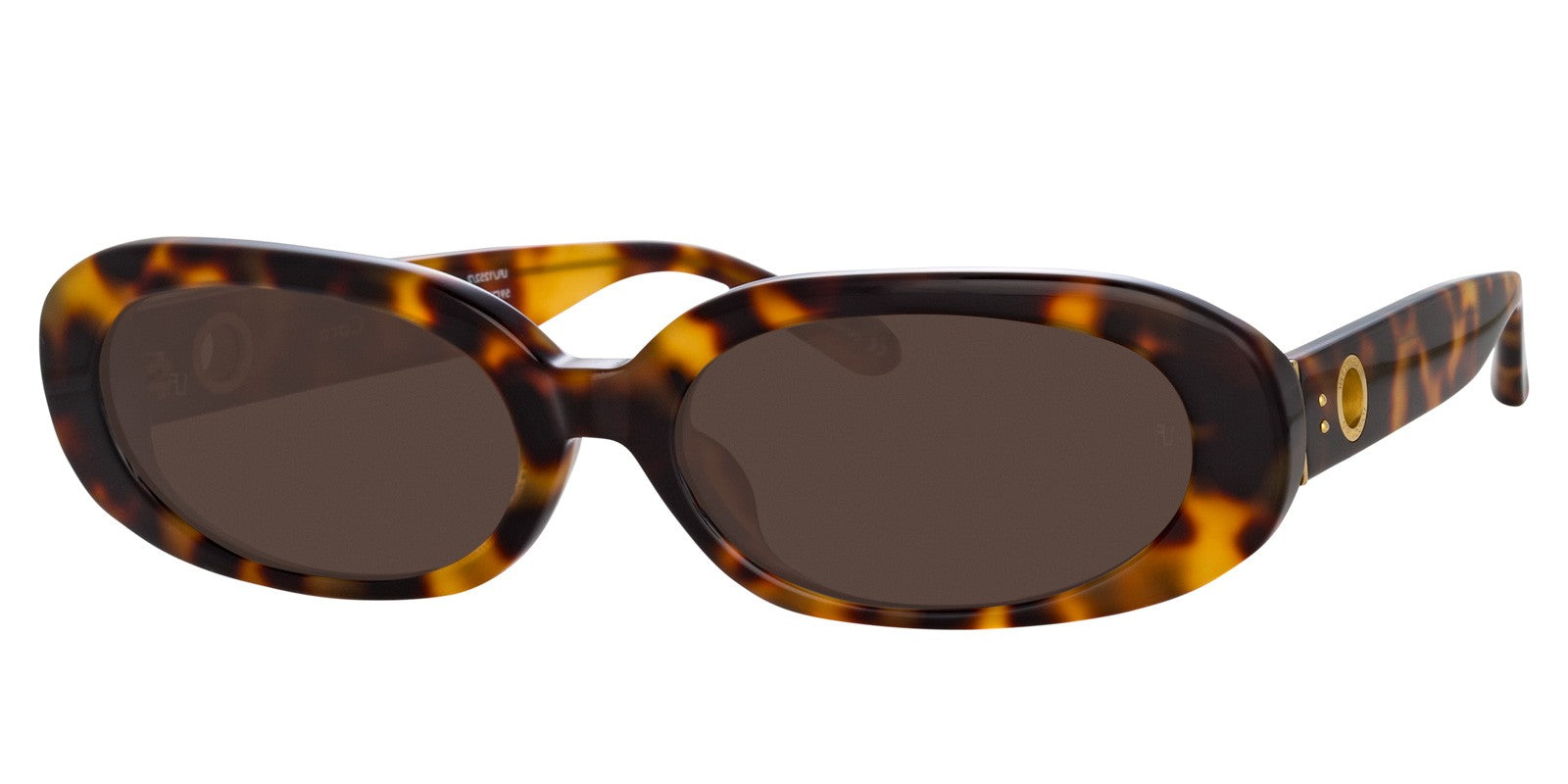 LINDA FARROW CARA SUNGLASSES TORTOISESHELL - Brown/Havana Acetate