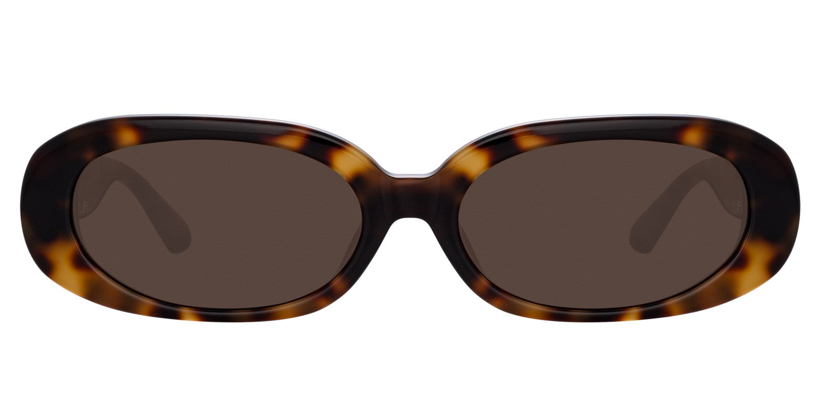 LINDA FARROW CARA SUNGLASSES TORTOISESHELL - View 2