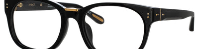 LINDA FARROW CEDRIC FRAMES BLACK - Black Acetate