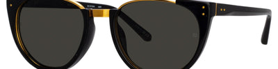 LINDA FARROW IRIS LFL136 C56 - Black Acetate