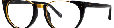 LINDA FARROW IRIS LFL136 C60 OPTICAL - Black Acetate