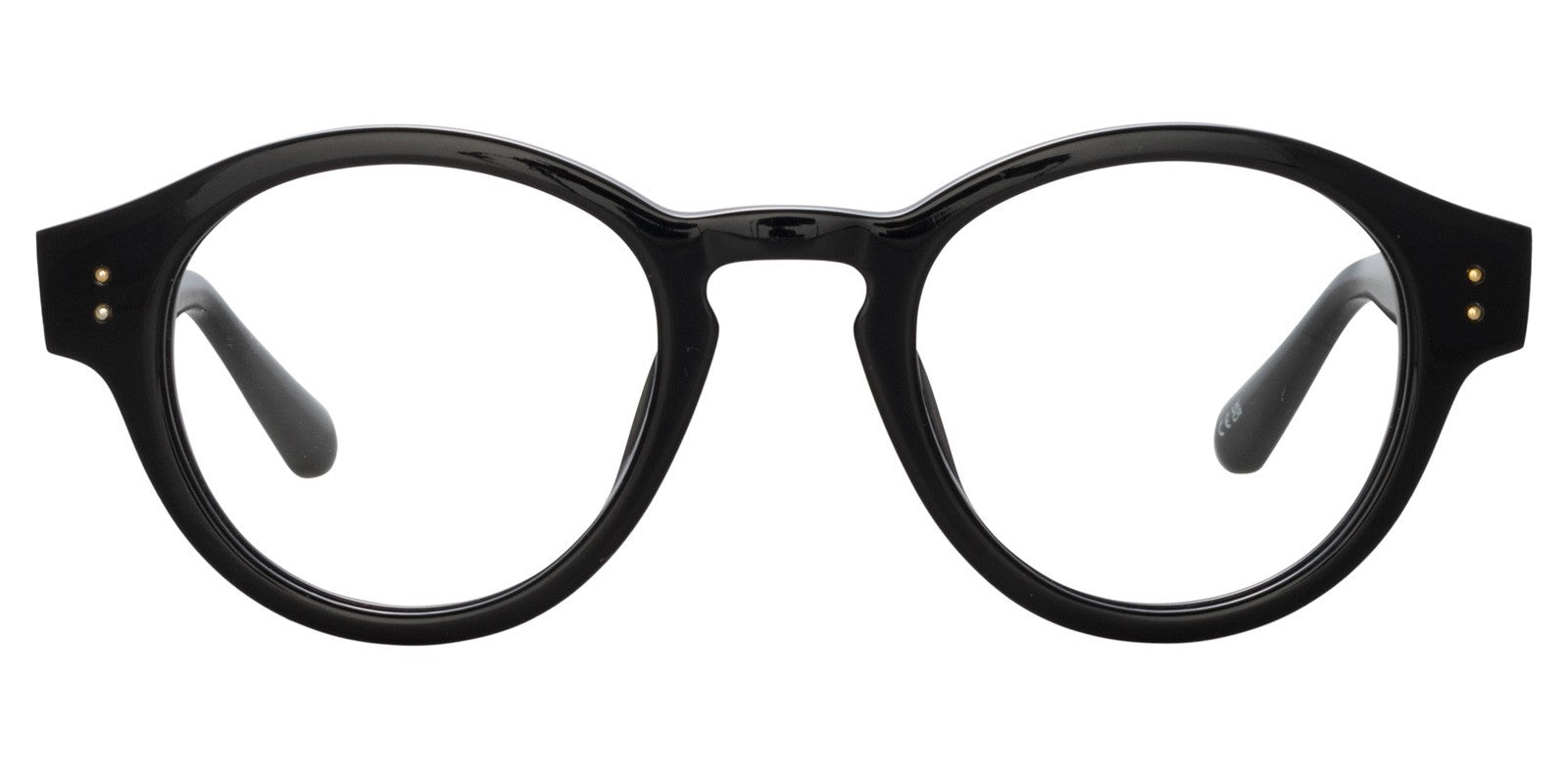 LINDA FARROW MUSA FRAMES ROUND BLACK - View 2