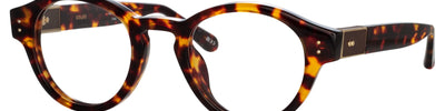 LINDA FARROW MUSA FRAMES ROUND BROWN - Brown/Havana Acetate