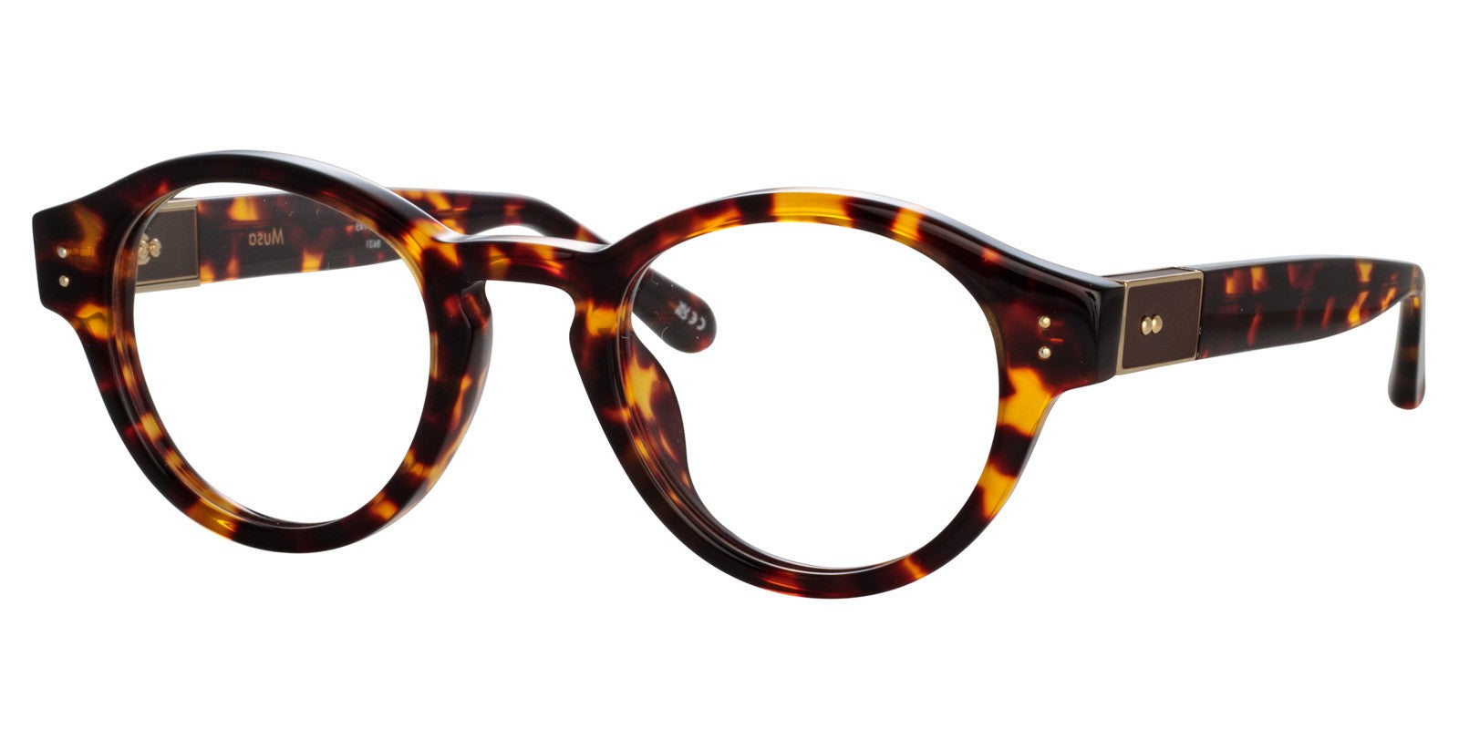 LINDA FARROW MUSA FRAMES ROUND BROWN - Brown/Havana Acetate