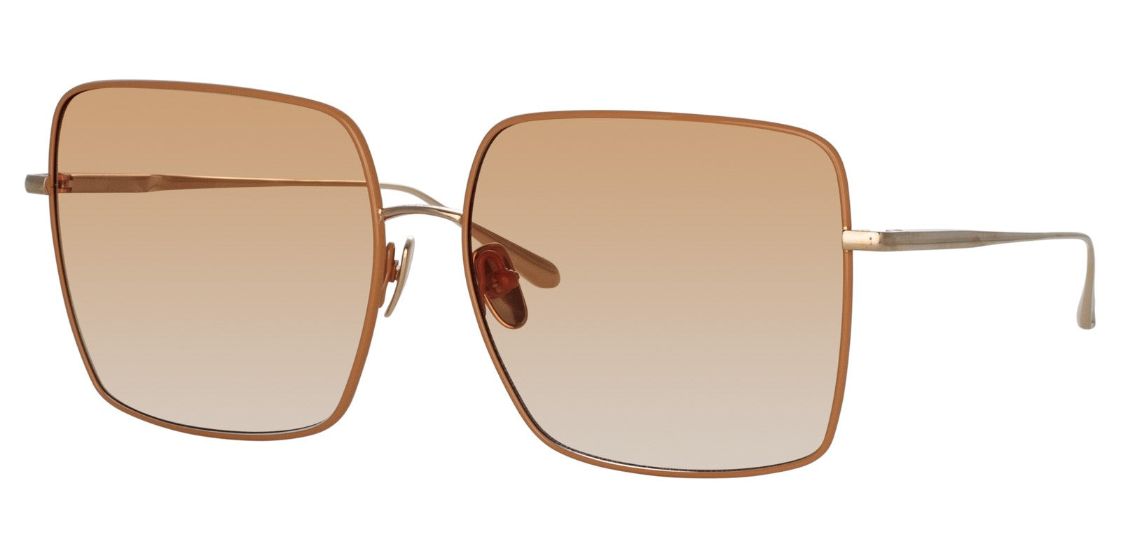 LINDA FARROW HINA SUNGLASSES SQUARE - Brown/Havana Acetate