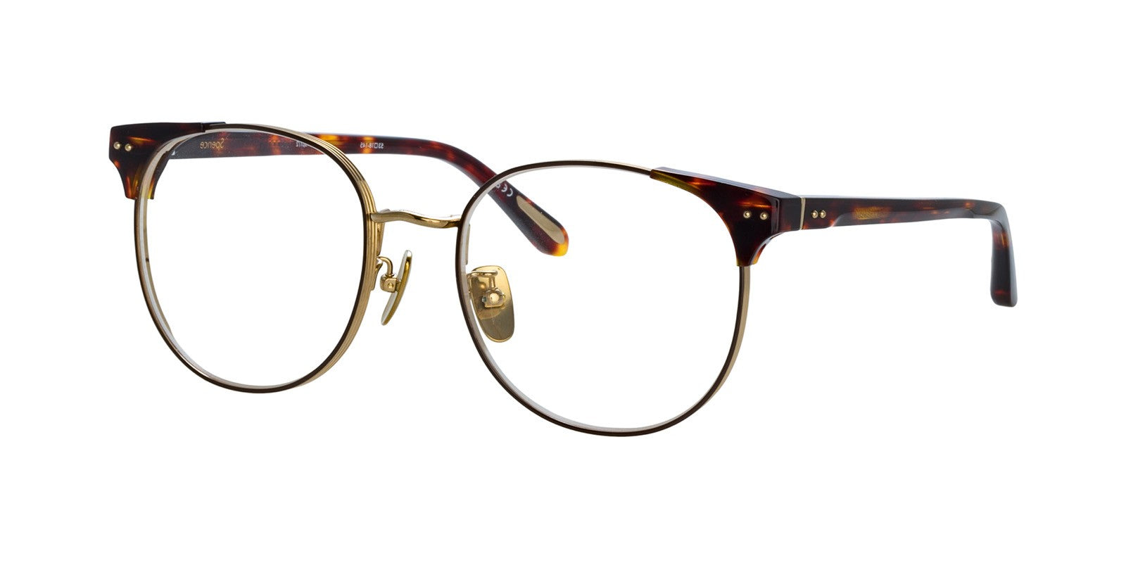 LINDA FARROW SPENCE OPTICAL LFL1507 C2 - Brown/Havana Acetate/Metal