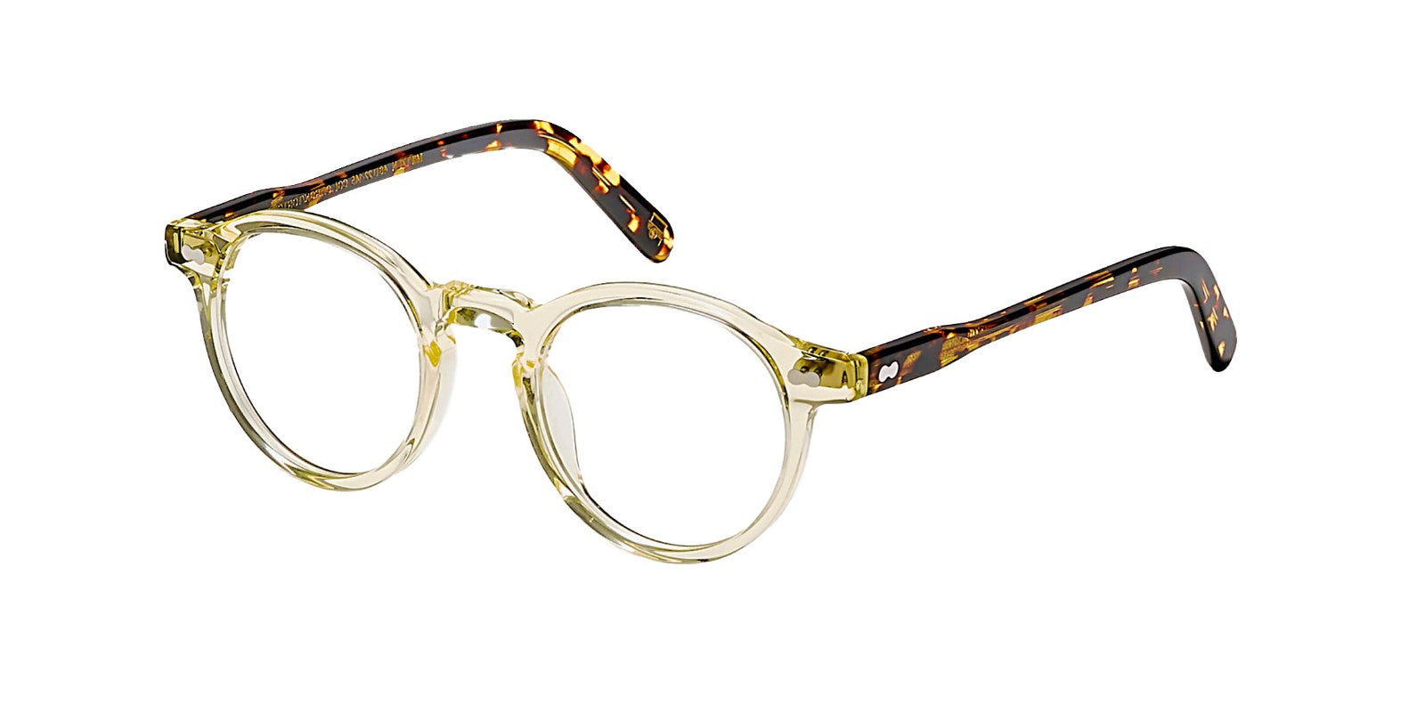 MOSCOT MILTZEN CITRON TORTOISE OPTICAL - Clear Acetate