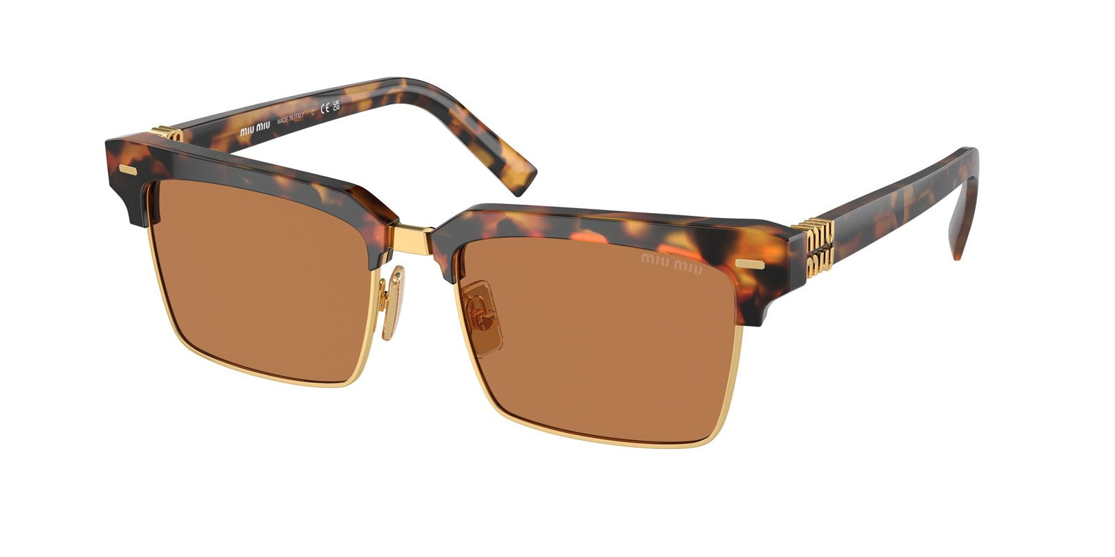 MIU MIU MU 10ZS 19P2Z1 - Brown/Havana Acetate