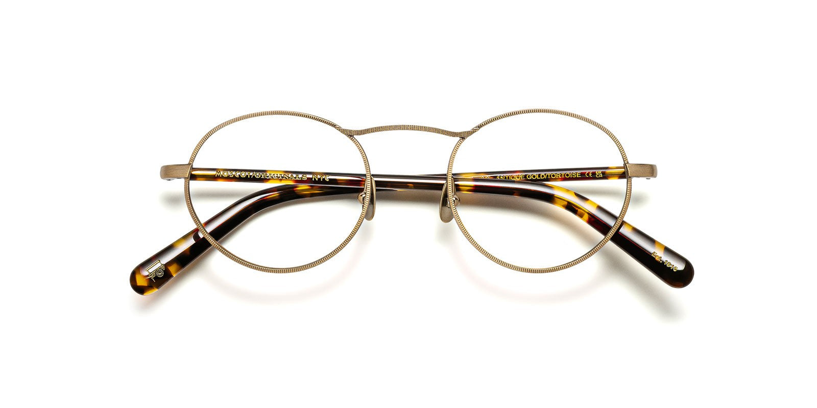 MOSCOT KANAKA ANTIQUE GOLD TORTOISE OPTICAL - Bronze Metal