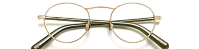 MOSCOT KANAKA GOLD DARK GREEN OPTICAL - Gold Metal