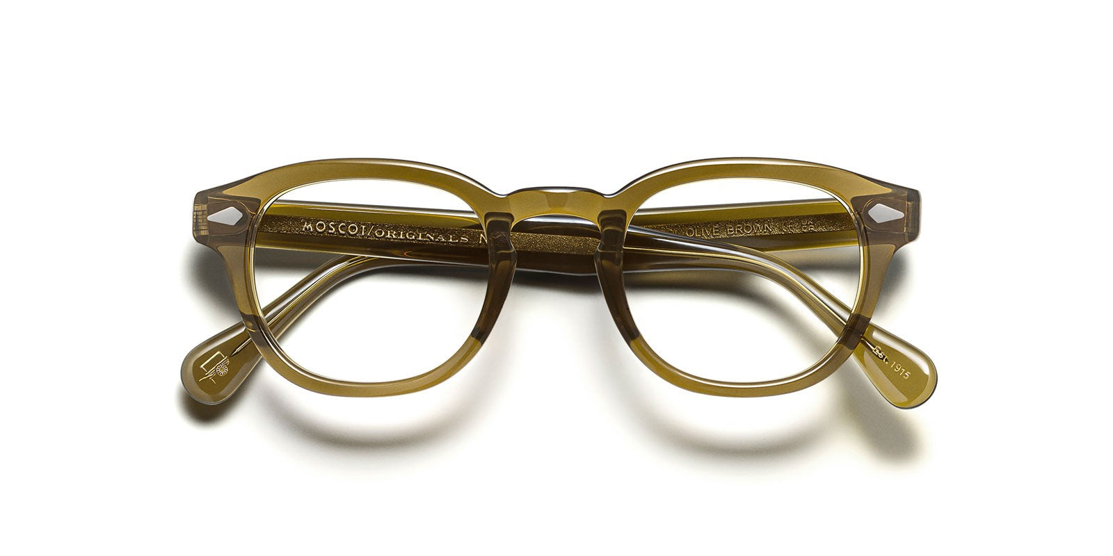 MOSCOT LEMTOSH OLIVE BROWN OPTICAL - Green Acetate