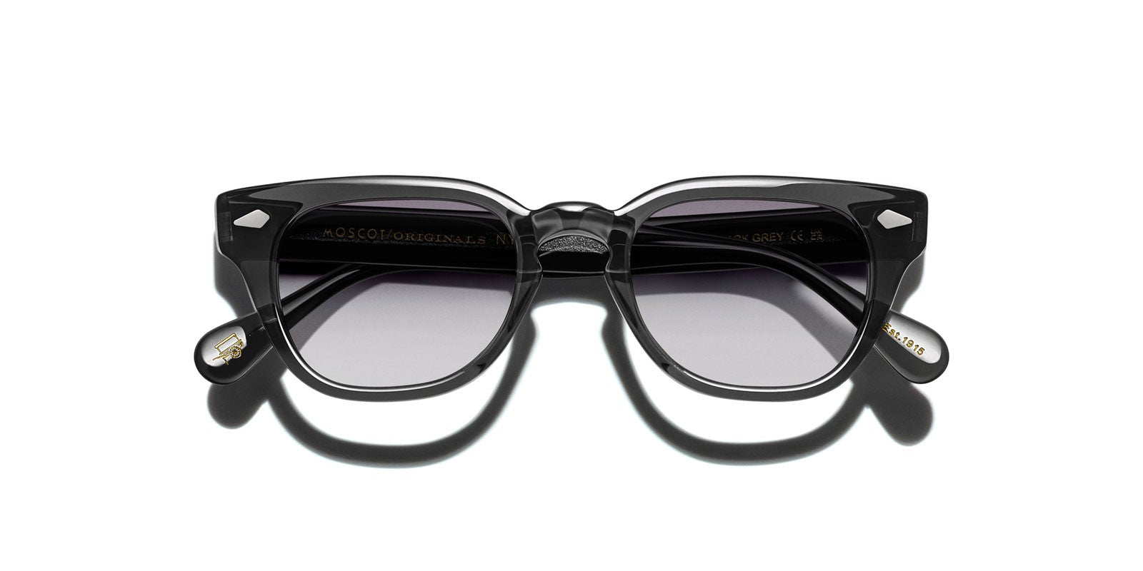 MOSCOT HAZEN DARK GREY - Grey Acetate