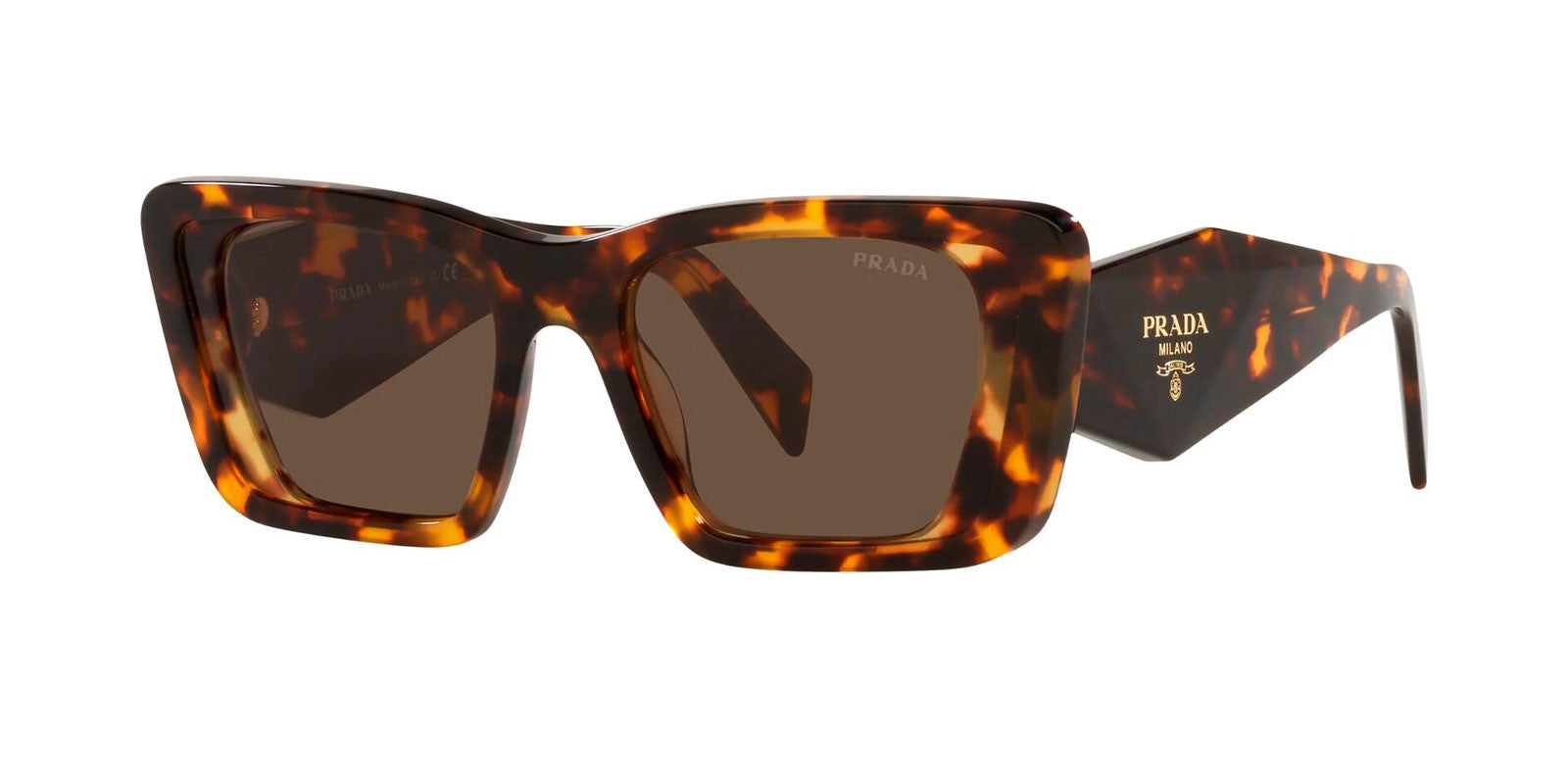 PRADA PR 08YS 01V8C1 - Brown/Havana Acetate