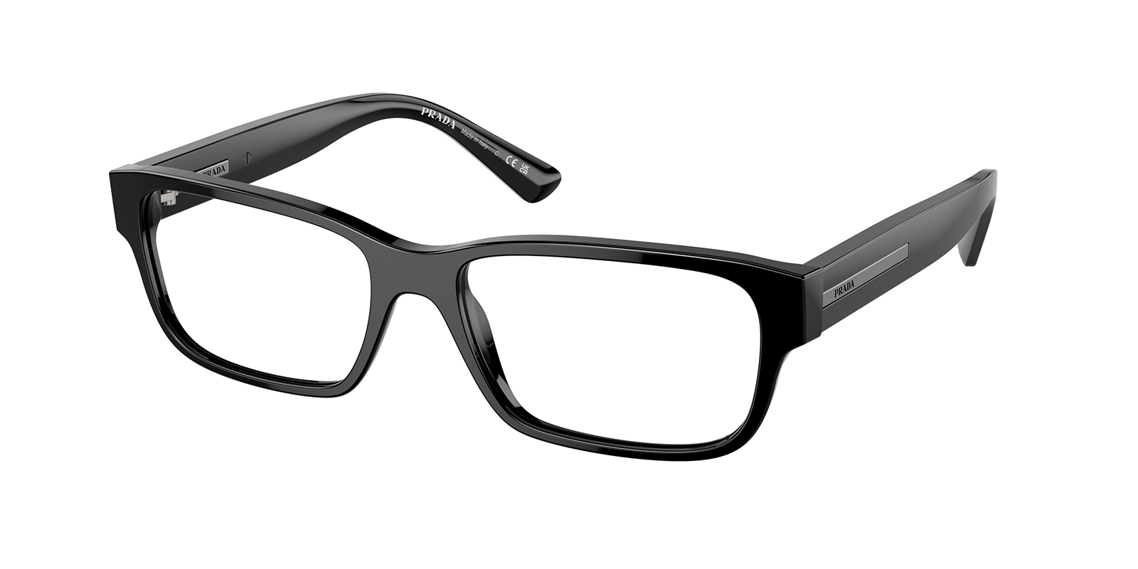 PRADA PR 18ZV 1AB1O1 - Black Acetate